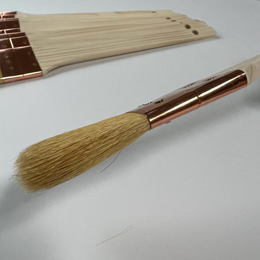 30本SET】メジ刷毛 立型 12号 (35mm) 無印 目地刷毛 山羊毛 : 塗装用品 