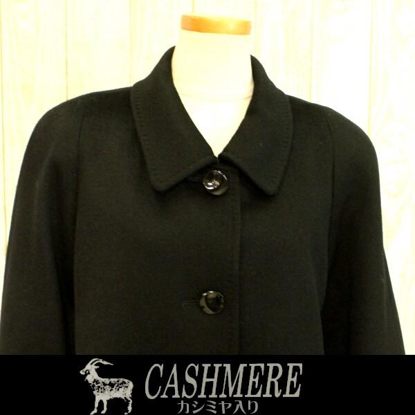 カシミヤコート ブラックフォーマル ロングコート マキシ丈110m 喪服