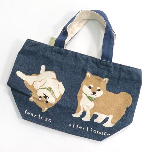 ミニトートバック ミニランチバック B5横サイズ 柴犬 まめしば ネイビー 犬のお散歩グッズ 手提げ サブバッグ ギフトにおすすめ メール便 発送 012 496 126 Ys Shopping レディース ヤマザキ 通販 Yahoo ショッピング