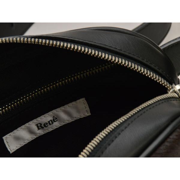 ルネ Rene 2WAY チェーンショルダー付ウエストバッグ/ポーチ ハラコ 