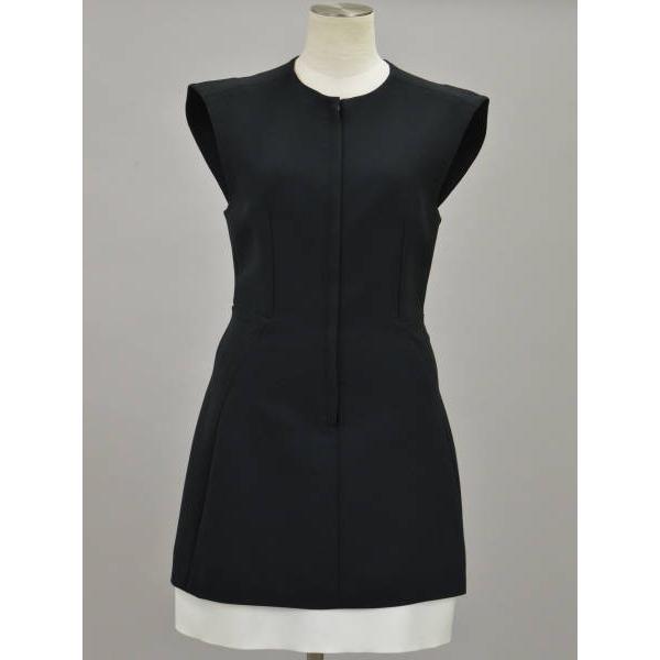 バレンシアガ BALENCIAGA 前ファスナー ワンピース 36サイズ ブラック フランス製 レディース F-L4261