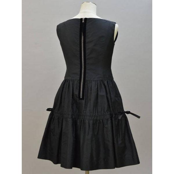 【美品】FOXEY シルクワンピース 極美品 FOXEY プラチナボーダー シルク ロングワンピース S