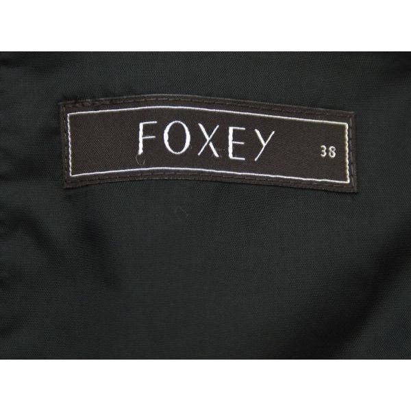 フォクシー FOXEY ブラックデイジー シルク100% ワンピース 38サイズ  