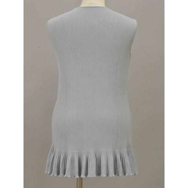 フォクシー FOXEY ノースリーブニットトップス/チュニック アネモネ 40サイズ ライトブルー レディース F-L6009 FOXEY（フォクシー） ノースリーブニットトップス/チュニック アネモネ