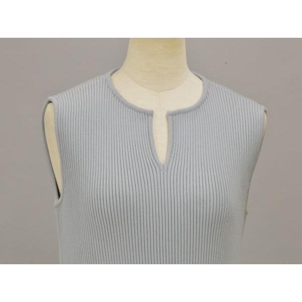 フォクシー FOXEY ノースリーブニットトップス/チュニック アネモネ 40サイズ ライトブルー レディース F-L6009 FOXEY（フォクシー） ノースリーブニットトップス/チュニック アネモネ
