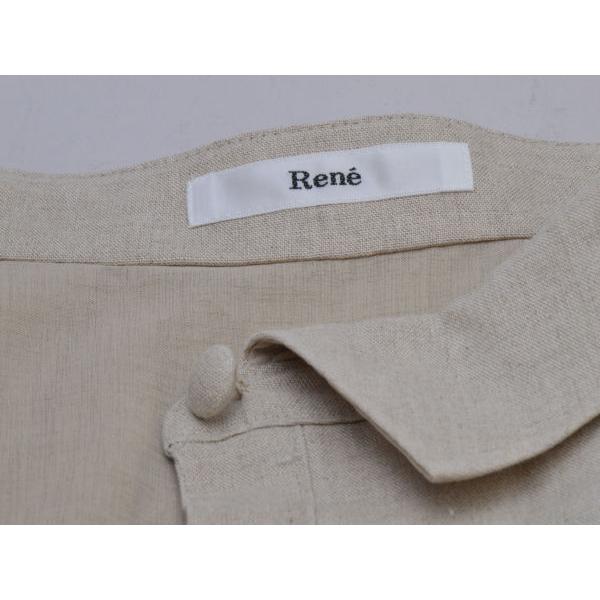 Rene ルネ リネン スカート 34サイズ ベージュ レディース F-L6552 