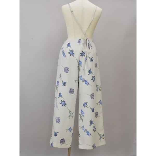 ウジョー Ujoh 花柄 パンツ グレーベージュ 2サイズ レディース  