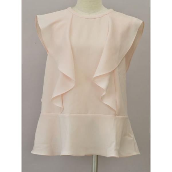 極美品 FOXEY NEW YORK フリルチュニック シャツ ピンク 38 フォクシーニューヨーク Park Avenue Dress 41693 ワンピース 38