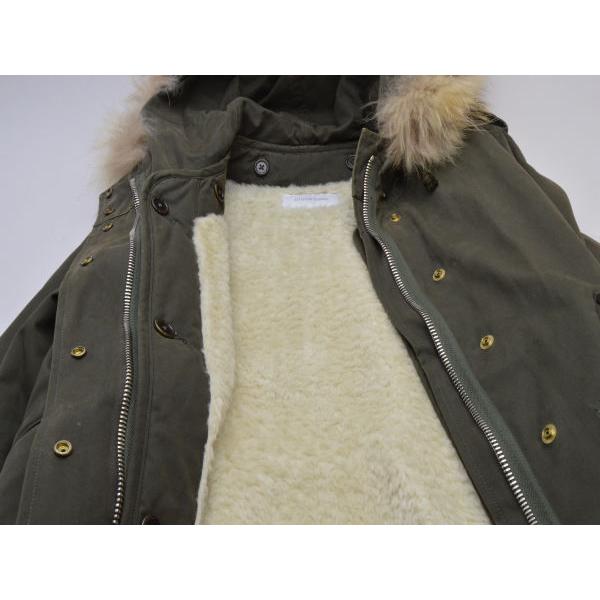 LITHIUM FEMME　リチウムフェム　モッズコート　カーキ　ラクーンファー LITHIUM FEMMEリチウムフェムモッズコートカーキラクーンファー