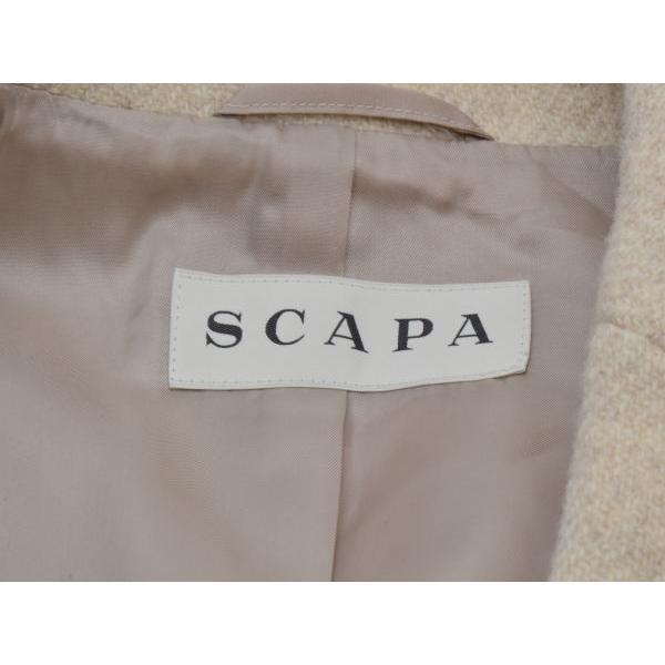 SCAPA ベージュエーデルコート2ウェイサイズ38
