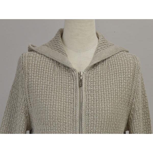 FOXEY フォクシー パーカーリネンリュクス ニット ジップ 38 FOXEY フォクシー パーカーリネンリュクス ニット ジップ 38