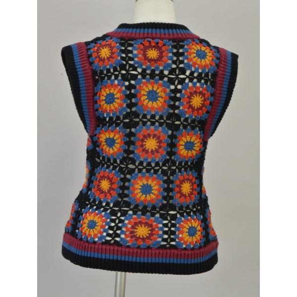 VIVIENNE TAM - ヴィヴィアンタム VIVIENNE TAM 刺繍 プルオーバー ニットベスト 38サイズ ブラック(Multi-Black) レディース u_s F-L7737 VIVIENNE TAM ヴィヴィアンタム 刺繍 プルオーバー ニットベスト