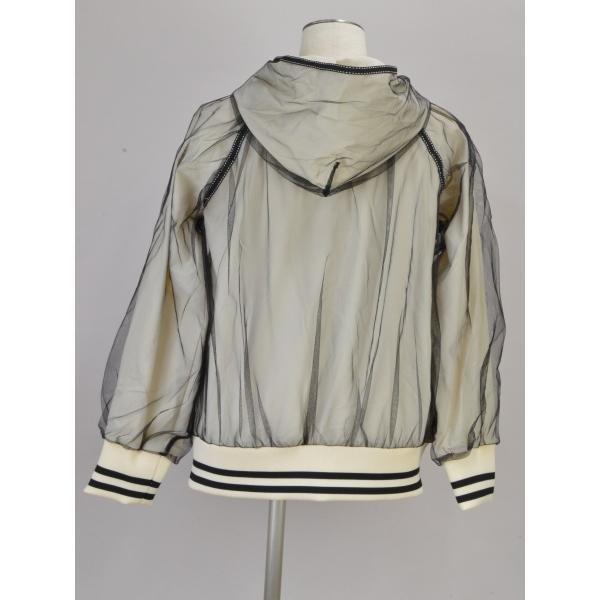 【美品】VIVIENNE TAM ダブルジップ チュールジャンパー パーカー VIVIENNE TAM ヴィヴィアンタム _V3 チュール リブ パーカー