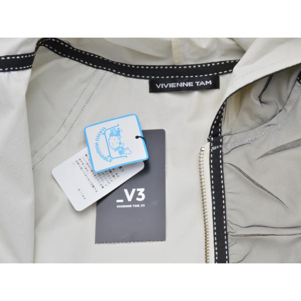 VIVIENNE TAM ヴィヴィアンタム _V3 チュール リブ パーカー