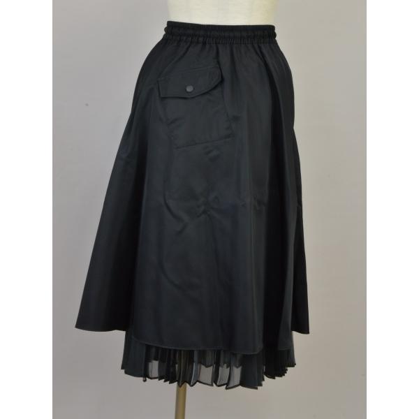 VIVIENNE TAM _V3 リバーシブル プリーツ ロングスカート フレア VIVIENNE TAM ヴィヴィアンタム _V3 プリーツロングスカート