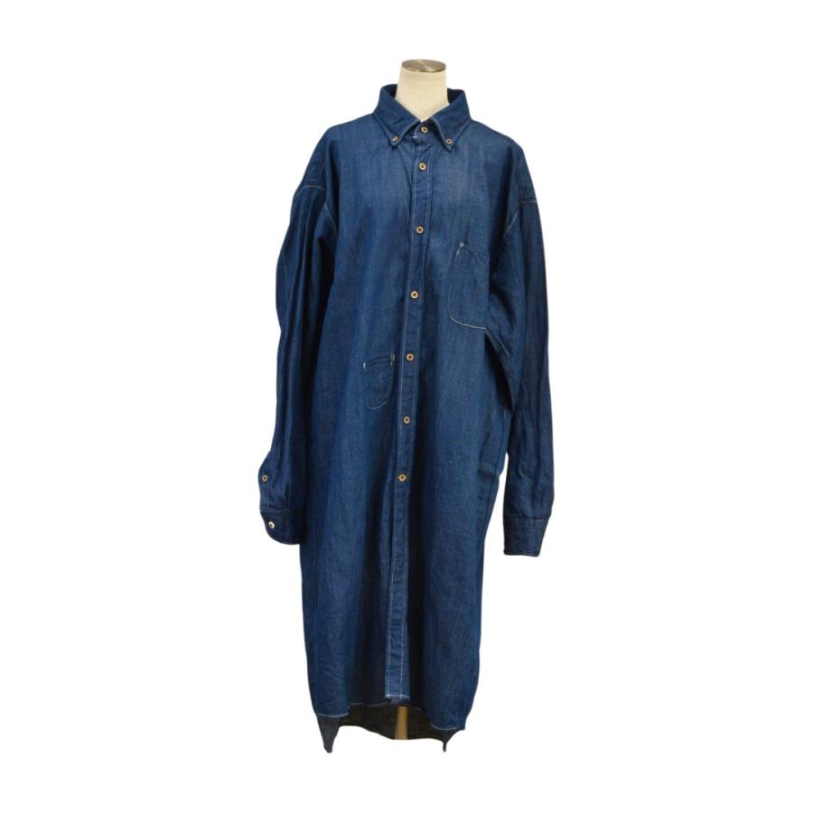 あ*ぼ様 【未使用に近し】45R ロングデニム紺系長袖ワンピース サイズフリー あ*ぼ様 【未使用に近し】45R ロングデニム紺系長袖ワンピース