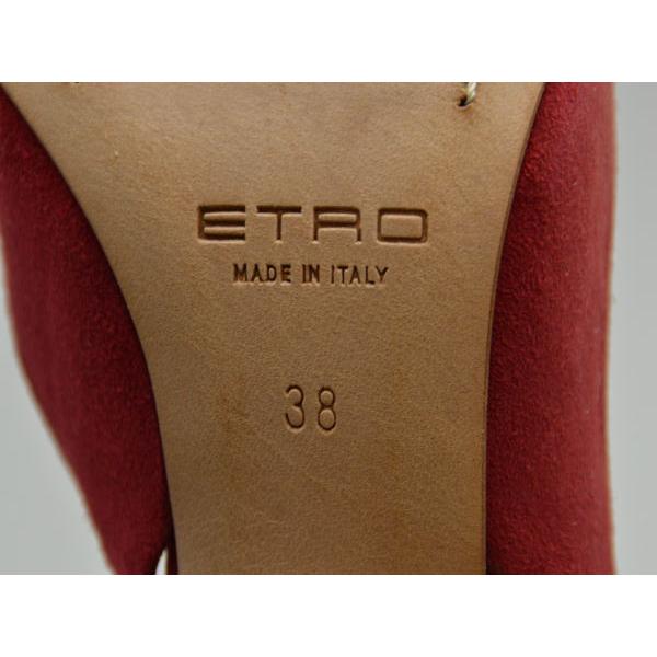 ETRO エトロ パンプス 38サイズ レッド イタリア製 レディース F 