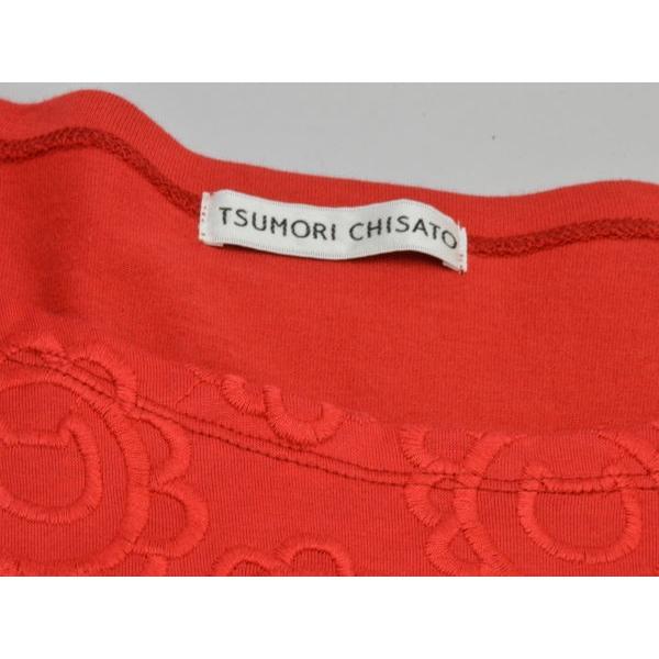 ツモリチサト TSUMORI CHISATO ネコフラワー刺繍 ロングレース