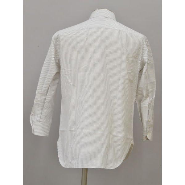 新品同様！ルイジボレッリ　ストラップブルー長袖シャツ Mサイズ LUIGI BORRELLI（ルイジ ボレッリ） 長袖 シャツ/ブラウス 15 1/2 39