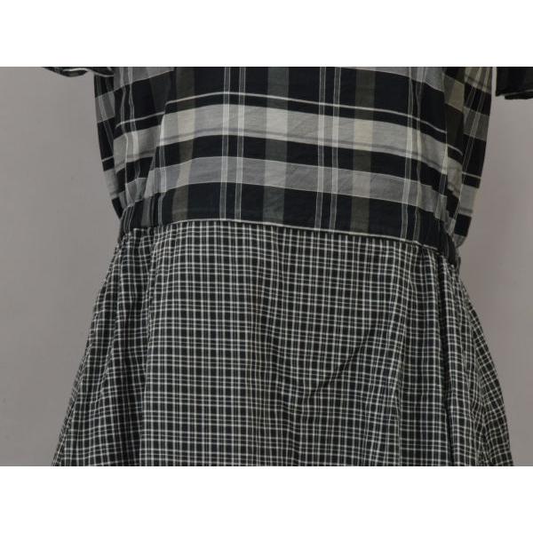 パスカルミレット PASCAL MILLET ワンピース チェック切替 Mサイズ  