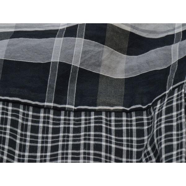 パスカルミレット PASCAL MILLET ワンピース チェック切替 Mサイズ  