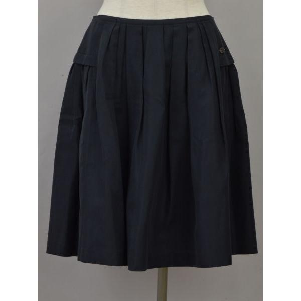 Foxey スカート　紺色　Mサイズ FOXEY（フォクシー） コットンシルク スカート Skirt Blossom 40サイズ