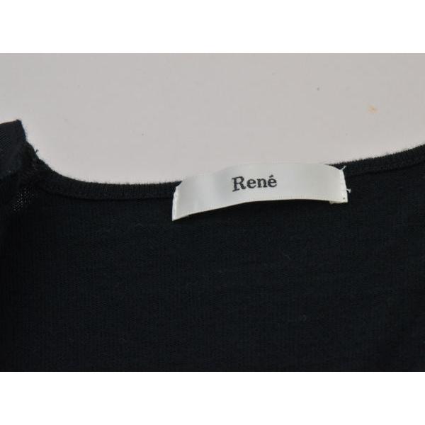 Rene ルネ ニットカーディガン パールスライダー 長袖 36サイズ