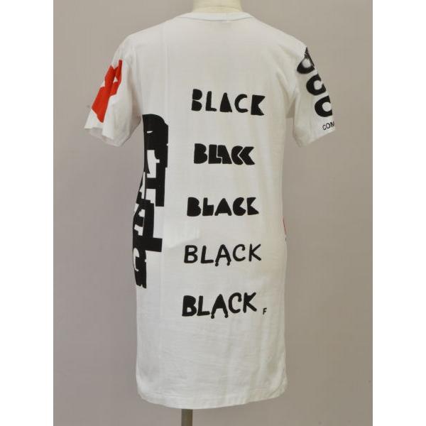 COMME des GARCONS - コムデギャルソン COMME des GARCONS Tシャツ/カットソー ロング丈 半袖 Sサイズ OQ-T003 AD2016 ホワイト レディース j_p F-M13019 COMME des GARCONS コムデギャルソン Tシャツ/カットソー ロング