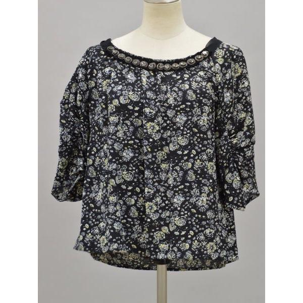 スリーワンフィリップリム 3.1philliplim シルク100% 花柄 ビジュー 