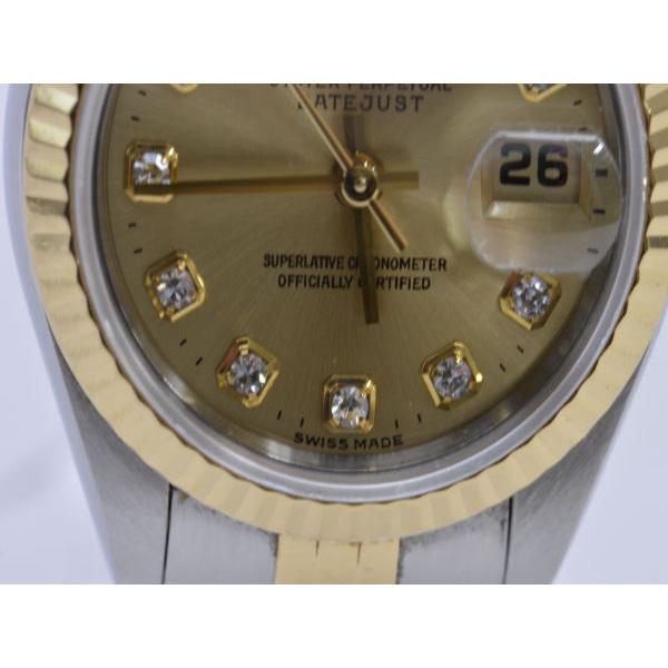 ROLEX ロレックス デイトジャスト 腕時計 10Pダイヤ YG×SSコンビ ROLEX ロレックス デイトジャスト 腕時計 10Pダイヤ YG×SSコンビ