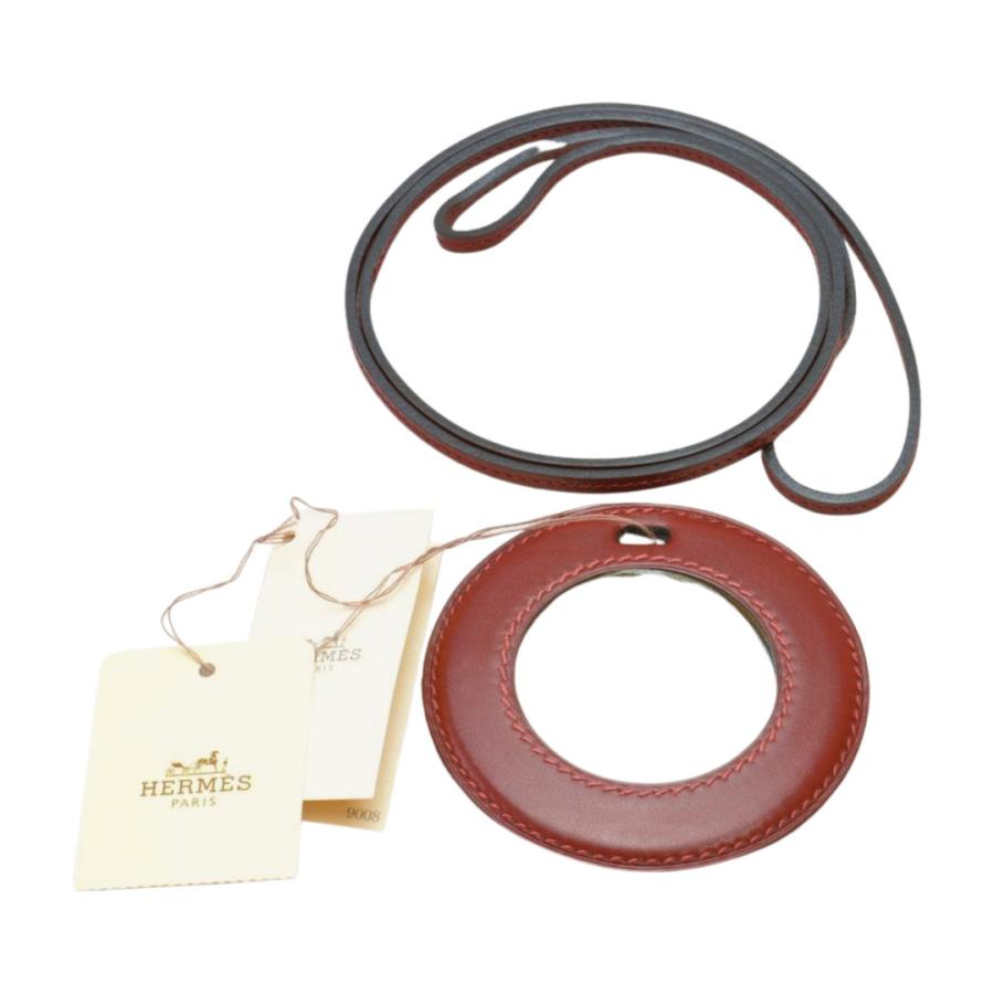 HERMES（エルメス） ネックレス ルーペ ワインレッド チャーム 
