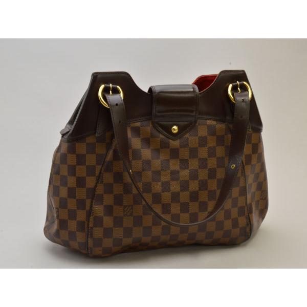 ルイヴィトン LOUIS VUITTON ダミエ システィナPM ハンドバッグ/肩掛けショルダー N41542 エベヌ レディース e_u su_p F-YA315｜ys-trivandrumshop｜02