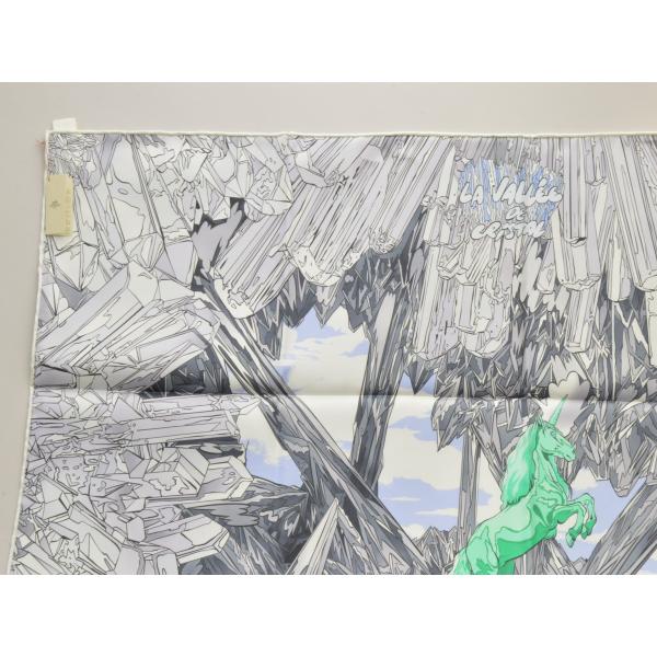 Hermès シルクスカーフ 風景柄 HERMES エルメス カレ90 2023秋冬 La Vallee de Cristal シルク