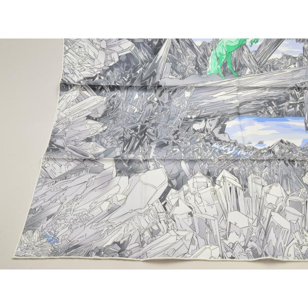 Hermès シルクスカーフ 風景柄 HERMES エルメス カレ90 2023秋冬 La Vallee de Cristal シルク