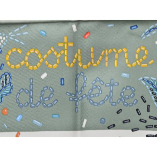 HERMES エルメス カレ90 COSUTUME DE FETE スカーフ シルク 衣装 HERMES エルメス カレ90 COSUTUME DE FETE スカーフ シルク 衣装