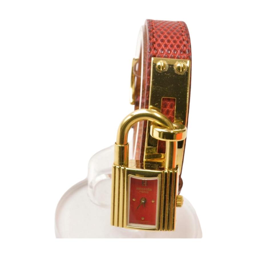 HERMES エルメス ケリーウォッチ ワインレッド クオーツ GP / 革