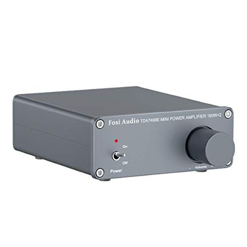 Fosi Audio TDA7498E 2チャンネルステレオオーディオアンプレシーバーホームスピーカー用ミニHi-FiクラスD内蔵アンプ16