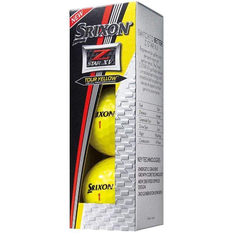 Srixon Z-Star XV 5 ゴルフボール (3ダース) 3ダース イエロー 3ダース Star XV ゴルフボール イエロー