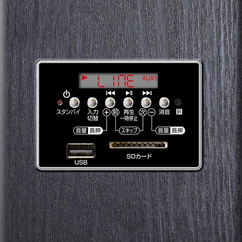 クマザキエイム アンプ内蔵タワースピーカー VABEL（ヴァベル） TS-120BW 最大120W出力 VABEL ヴァベル アンプ内蔵タワースピーカー TS 120BW 最大120W出力