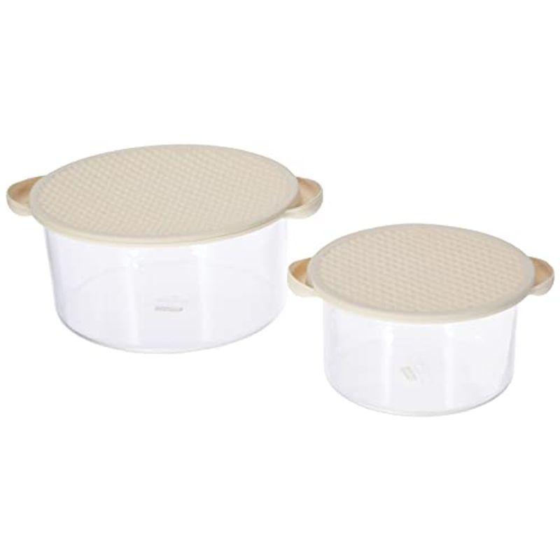 BODUM ボダム HOT POT SET ホットポットセット 耐熱ボウル リッド付 2個セット (1L/2.5L) オフホワイト 正規品