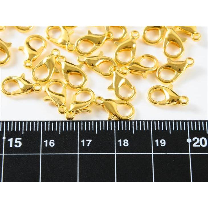 カニカン ゴールド 12mm×7mm 約30個 30ヶ 留め具 フック ナスカン アクセサリーパーツ パーツ|ysayakobo|03