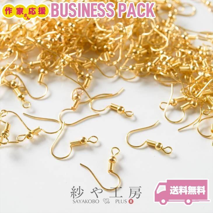 ピアスパーツ ピアスフックハンドメイド用 約100ペア 金 ゴールド 