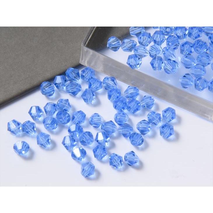 ガラスカットビーズ 高級クリスタルカットビーズ 16面カット 約