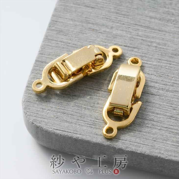 留め金具 中留め 1連 約18mmx6mm 2個 ゴールド 中折れクラスプ 中折れ式金具 留め具 ビーズパーツ 基礎金具 副資材 手芸材料 部品 Ap 紗や工房 Yahoo 店 通販 Yahoo ショッピング