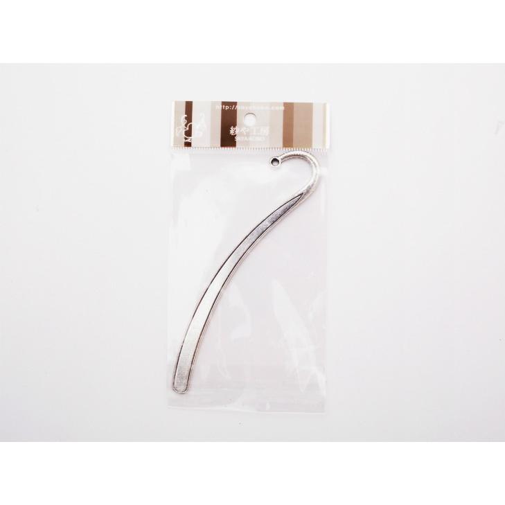 Gwは毎日発送 ブックマーカーパーツ シンプル 約12cmx2 4cm シルバー かんざし しおり金具 栞 メタルパーツ 副資材 手芸材料 アクセサリー素材 Ap 紗や工房 Yahoo 店 通販 Yahoo ショッピング