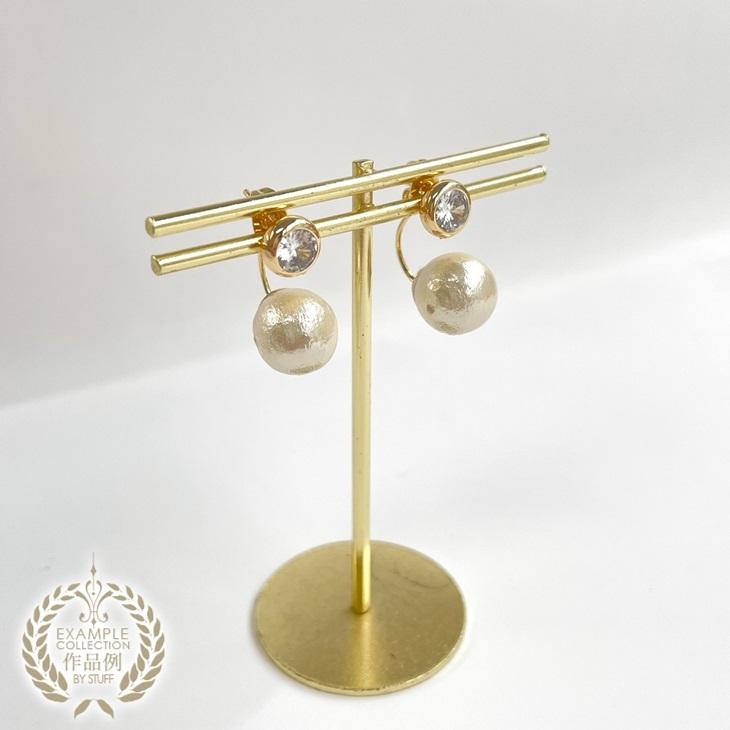 ピアス キャッチのみ 平皿付 (約17mm・皿約4mm)1ペア(2ヶ) シルバー ピアスキャッチゴールド39個