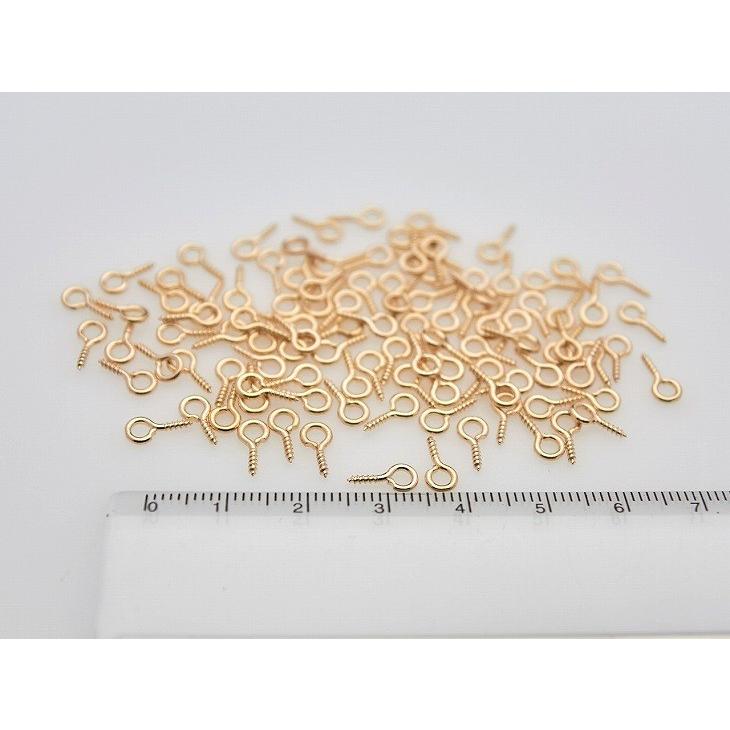 ヒートン ネジ式 KC金 10mm 約100個 100ヶ カン フック 留め具 接続金具 副資材 約1cm アクセサリーパーツ パーツ｜ysayakobo｜02