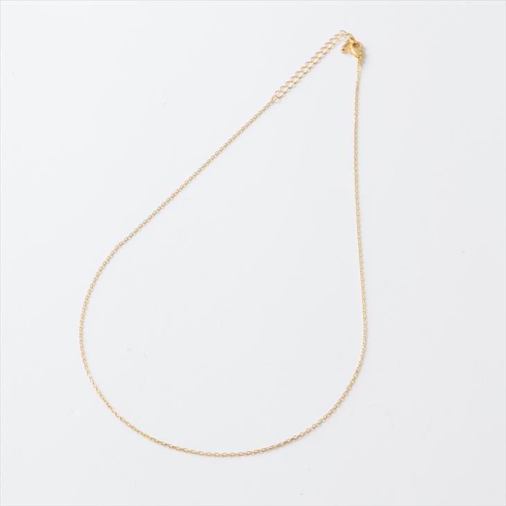 ネックレスチェーン アジャスター・カニカン付き(幅約1.2mm)約38+5.5