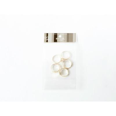 紗や工房 リングパーツ 8mm 平皿付き フリーサイズ ゴールド 18mm 5個