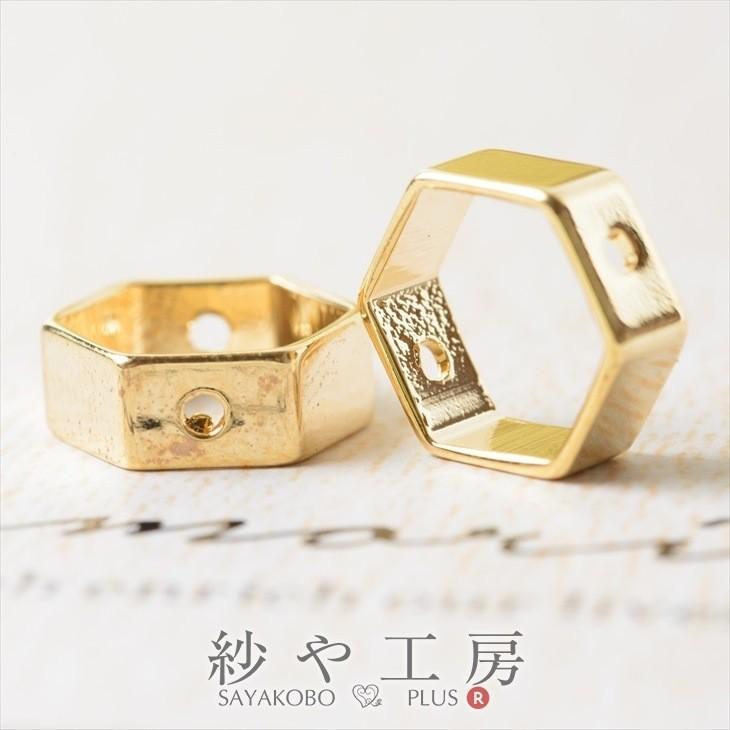 チャーム 六角形 フレーム 通し穴付 ゴールド 11mm 2個 2ヶ ヘキサゴン 真鍮 アクセサリーチャーム 約1 1cm アクセサリーパーツ パーツ Ap 紗や工房 Yahoo 店 通販 Yahoo ショッピング